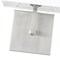 Z-Lite Saxon 1 Light Wall Sconce, Brushed Nickel & White 815-1S-BN - alternate 2